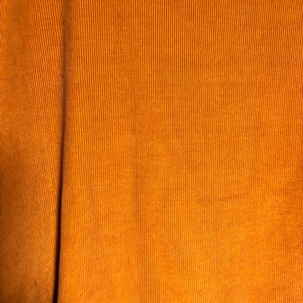 Eskandar Orange Cotton Cashmere Corduroy Wide A-Line Scoop Neck Dress Size 1 - Picture 6 of 6